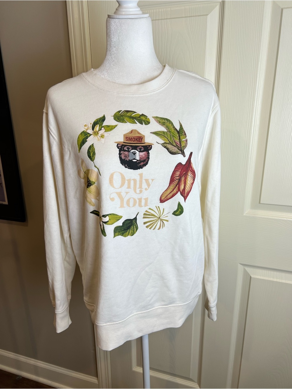 Mighty fine Smokey bear only you sweatshirt large
